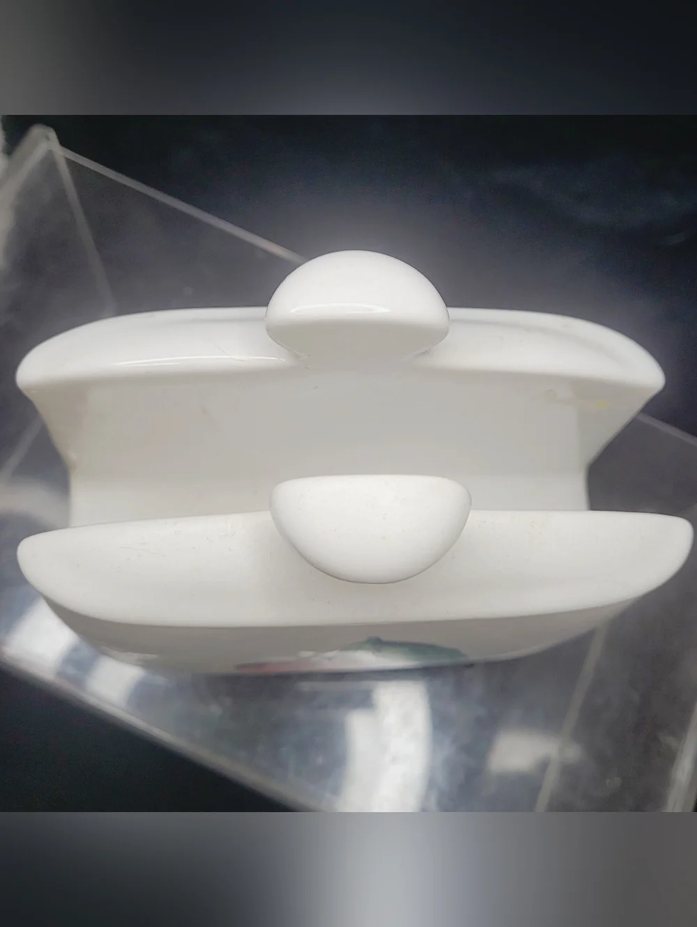 1990s Jay Import/CorningWare Fruit Basket Ceramic Napkin Holder